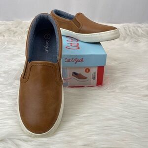 Cat & Jack Pull On Colby Sneakers Dress Shoes, Sz 3 Youth